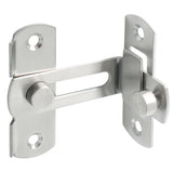 Alise Stainless Steel Flip Latch Right Angle Gate Latches Bar Latch for Window Moving Sliding Barn Bathroom Doors,Brushed Nickel,MS9001K