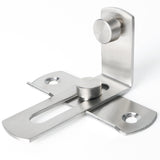 Alise Stainless Steel Flip Latch Right Angle Gate Latches Bar Latch for Window Moving Sliding Barn Bathroom Doors,Brushed Nickel,MS9001K