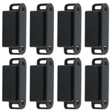 Alise 8-Pack Black Door Magnetic Catch,Cabinet Furniture Closet Catches Latch with Strong Magnetic,Made of Stainless Steel,CAT001B-8P