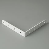 Alise 4 Pcs Shelf Bracket Stainless Steel Brackets Heavy Duty Corner Brace Support Fastener Wall Hanging 5X5 Inch White Finish,JM125W-4P