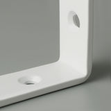Alise 4 Pcs Shelf Bracket Stainless Steel Brackets Heavy Duty Corner Brace Support Fastener Wall Hanging 5X5 Inch White Finish,JM125W-4P
