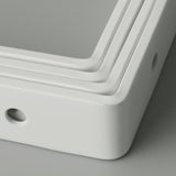 Alise 4 Pcs Shelf Bracket Stainless Steel Brackets Heavy Duty Corner Brace Support Fastener Wall Hanging 4X4 Inch,JM100W-4P White Finish,JM100W-4P