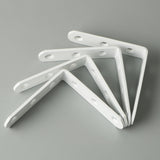 Alise 4 Pcs Shelf Bracket Stainless Steel Brackets Heavy Duty Corner Brace Support Fastener Wall Hanging,JM80W-4P White Finish,JM80W-4P