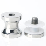 Alise Solid SUS304 Stainless Steel Bathroom Round Single Sided Shower Glass Door Handle Pull Knob Polished Chrome,L9000
