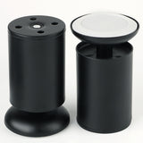 Alise Black Sofa Legs Stainless Steel Thickened Ambry Foot Tea Table and Chair Footstool Replacement Furniture Support Leg Adjustable Cabinet Legs 4x2 Inch,Pack of 4，SFJ50X100B-4P