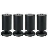 Alise Black Sofa Legs Stainless Steel Thickened Ambry Foot Tea Table and Chair Footstool Replacement Furniture Support Leg Adjustable Cabinet Legs 4x2 Inch,Pack of 4，SFJ50X100B-4P