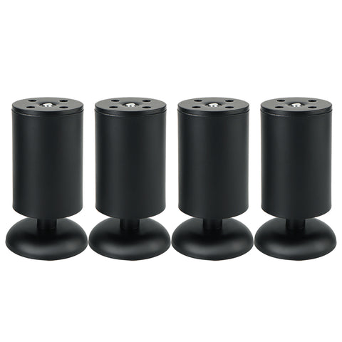 Alise Black Sofa Legs Stainless Steel Thickened Ambry Foot Tea Table and Chair Footstool Replacement Furniture Support Leg Adjustable Cabinet Legs 4x2 Inch,Pack of 4，SFJ50X100B-4P
