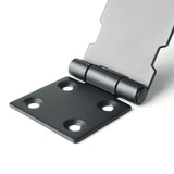 Alise Right Angle Padlock Hasp Security Door Clasp Hasp Lock Latch,Stainless Steel Matte Black Finish, MS9KB-4