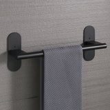 Alise 16-Inch Bathroom Towel Bar SUS304 Stainless Steel Towel Rail Rack Towel Holder Wall Mount with Screws Drilling or Super Glue,Matte Black GY7040-B