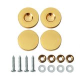 Alise 1-Inch Dia Brass Mirror Screws Cap Cover Nails Golden Finish 4 Pcs,ZS525G-4P