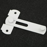 Alise Stainless Steel Flip Latch Gate Latches Bar Latch for Window Moving Sliding Door Barn Bathroom Doors,White Finish,MS9001W