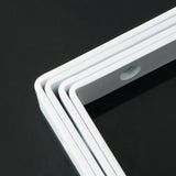 Alise 6x4 Inch Shelf Bracket Stainless Steel Brackets Heavy Duty Corner Brace Support Wall Hanging,4 Pcs Bright White Finish