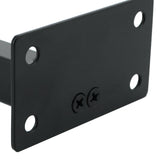 Alise 8-Inch Stainless Steel Shelf Brackets Heavy Duty"T" Brackets for Floating Shelves Boards Wall Hanging Support,Black Finish（Pack of 2）,JT200B-2P