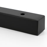 Alise 10-Inch Stainless Steel Shelf Brackets Heavy Duty"T" Brackets for Floating Shelves Boards Wall Hanging Support,Black Finish（Pack of 2）,JT250B-2P