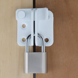 Alise 2 Pcs Flip Latch Gate Latches Slide Bolt Latch Safety Door Lock Catch Stainless Steel White Finish,MS3001W-2P