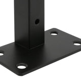 Alise 8-Inch Stainless Steel Shelf Brackets Heavy Duty"T" Brackets for Floating Shelves Boards Wall Hanging Support,Black Finish（Pack of 2）,JT200B-2P