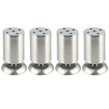 Alise Sofa Legs Stainless Steel Thickened Ambry Foot Tea Table and Chair Footstool Replacement Furniture Support Leg Adjustable Cabinet Legs 4x2 Inch,Brushed Nickel Pack of 4 Brushed Nickel,SJF50X100-4P