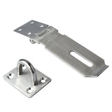 Alise MS9 Padlock Hasp Door Clasp Gate Lock SUS 304 Stainless steel Finish,Silver