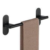 Alise 16-Inch Bathroom Towel Bar SUS304 Stainless Steel Towel Rail Rack Towel Holder Wall Mount with Screws Drilling or Super Glue,Matte Black GY7040-B