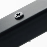 Alise 8-Inch Shelf Brackets Heavy Duty"T" Brackets for Floating Shelves Boards Wall Hanging Support,Black Finish（Pack of 4）,JT200B-4P