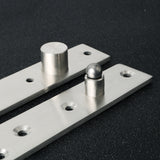 Alise 2 Pcs 6-Inch Length 360 Degree Offset-Axes Rotation Hidden Door Pivot Hinge,JL5150P-2P Stainless Steel Brushed Nickel