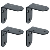 Alise 4 Pcs Shelf Bracket Stainless Steel Brackets Heavy Duty Corner Brace Support Fastener Wall Hanging,J3208B-4P Black,J3208B-4P