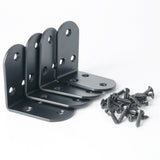 Alise 4 Pcs Shelf Bracket Stainless Steel Brackets Heavy Duty Corner Brace Support Fastener Wall Hanging,J3208B-4P Black,J3208B-4P