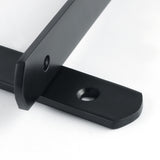 Alise 4 Pcs 4mm-Thick Stainless Steel Brackets Floating Shelves Heavy Duty Shelf Bracket Corner Brace Support Wall Hanging 12X6-2/5Inch,Black Finish,J5230B-4P