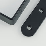 Alise Floating Shelf Bracket Widened and Thickened Stainless Steel Brackets Heavy Duty Corner Brace Support Wall Hanging 6x4Inch,4Pcs Black Finish,J150X25B-4P