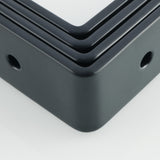 Alise Floating Shelf Bracket Widened and Thickened Stainless Steel Brackets Heavy Duty Corner Brace Support Wall Hanging 6x4Inch,4Pcs Black Finish,J150X25B-4P