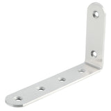 Alise Floating Shelf Bracket Widened and Thickened Stainless Steel Brackets Heavy Duty Corner Brace Support Wall Hanging 5x3Inch,4Pcs Brushed Nickel,J125X25LS-4P