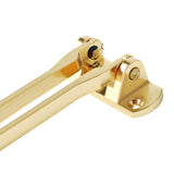 Alise Gate Latches Swing Bar Door Guard Burglar-Proof Padlock Door Clasp Lock,Golden Finished,MS570-G