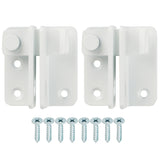Alise 2 Pcs Flip Latch Gate Latches Slide Bolt Latch Safety Door Lock Catch Stainless Steel White Finish,MS3005W-2P