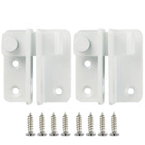 Alise 2 Pcs Flip Latch Gate Latches Slide Bolt Latch Safety Door Lock Catch Stainless Steel White Finish,MS3001W-2P