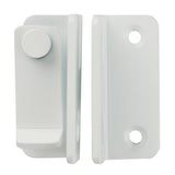 Alise 2 Pcs Flip Latch Gate Latches Slide Bolt Latch Safety Door Lock Catch Stainless Steel White Finish,MS3001W-2P
