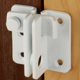 Alise 2 Pcs Flip Latch Gate Latches Slide Bolt Latch Safety Door Lock Catch Stainless Steel White Finish,MS3005W-2P