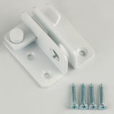 Alise 2 Pcs Flip Latch Gate Latches Slide Bolt Latch Safety Door Lock Catch Stainless Steel White Finish,MS3005W-2P