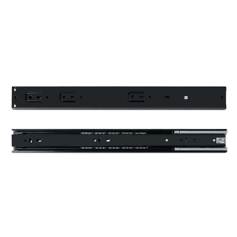 Alise 16-Inch Steel Ball Bearing Drawer Slides,Buffered and Auto Shutdown,Quiet and Smooth,1-4/5 Inch Wide,Black Pair,HG9016B