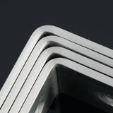 Alise Floating Shelf Bracket Widened and Thickened Stainless Steel Brackets Heavy Duty Corner Brace Support Wall Hanging 5x3Inch,4Pcs Brushed Nickel,J125X25LS-4P