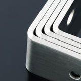 Alise Floating Shelf Bracket Widened and Thickened Stainless Steel Brackets Heavy Duty Corner Brace Support Wall Hanging 6x4Inch,4Pcs Brushed Nickel ,J150X25LS-4P