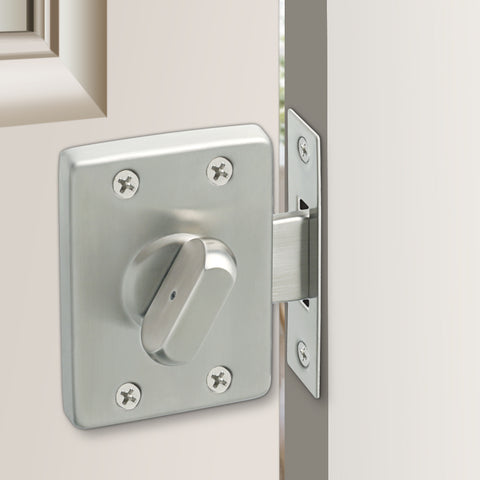 Alise Rotate Bolt Latch SUS 304 Stainless Steel Gate Latches Safety Door Slide Lock,MS026F-LS Brushed Nickel,MS026F-LS
