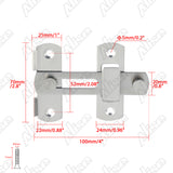 Alise Stainless Steel Flip Latch Gate Latches Bar Latch Safety Door Lock,Brushed Finish,MS9001